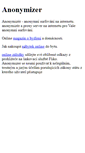 Mobile Screenshot of anonymizer.damak.cz